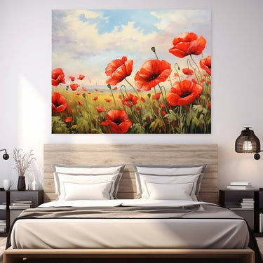 Red Poppies Canvas Wall Art